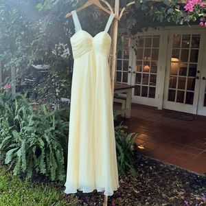 Amelia Couture size 4 champagne bedazzled gown